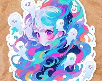 Kawaii Aesthetic Halloween Vinyl Sticker Adorable Spooky - Etsy