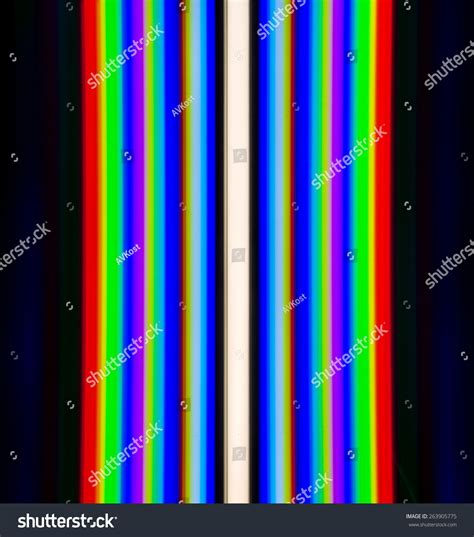 Emission Spectrum Fluorescent Lamp Produced By Stock Photo 263905775 ...