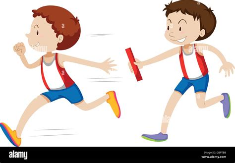 Track And Field Relay Clipart