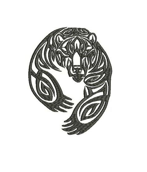 Celtic Bear Machine Embroidery Design, Tattoo Bear Embroidery, Bär Embroidery Design - Etsy ...