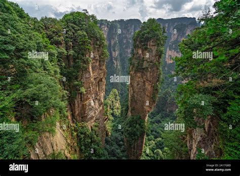 Heaven Pillar Hallelujah Mountain in Tianzi mountain range, Avatar mountains nature park ...