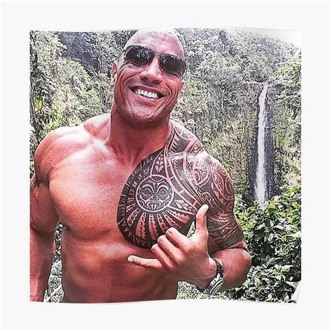 "dwayne johnson" Poster for Sale by otama | Redbubble