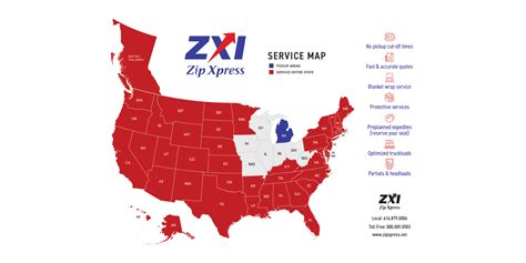 Zip Xpress Service Map - We Have the Solution for Your Shipping Needs