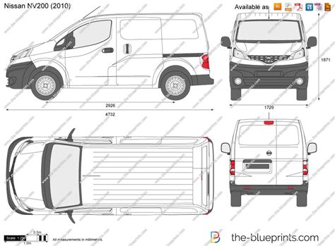 Nissan NV200 | Nissan, Van wrap, Vector drawing