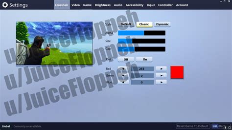 Custom-Crosshair Options Concept : r/FortNiteBR