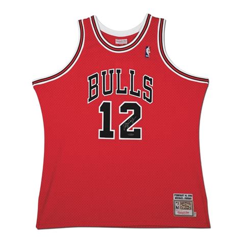 Michael Jordan Autographed Red Bulls Number 12 Jersey UDA COA. - The Autograph Source