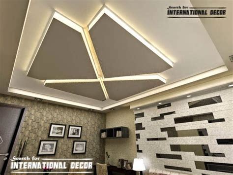 Modern gypsum board ceiling for living room