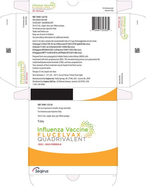 DailyMed - FLUCELVAX QUADRIVALENT (influenza a virus a/georgia/12/2022 ...