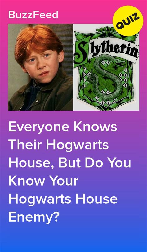 Discover Your Hogwarts House Enemy