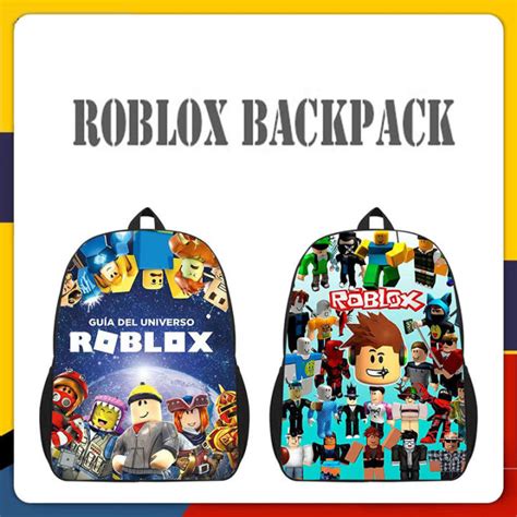 Roblox Bag For Kids Boys 6 to 12 years old Cartoon Backpack For School ...