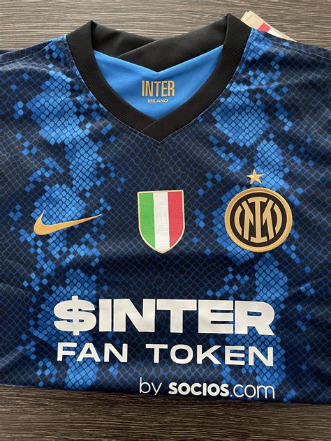 Inter Milan Home Kit Player Edition Season 2021-2022 Short Sleeves ...