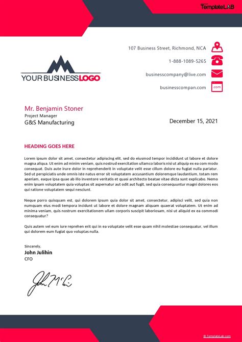 Free Business Letterhead Template Doctemplates - Vrogue