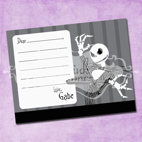 Jack Skellington Birthday Card Jack Skellington Birthday Invitations ...