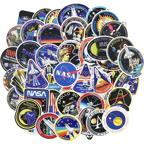 Buy FUNSTERSINNASA Stickers Decals 45pcs Space Stickers Pack for Kids Laptop Water Bottle Helmet ...