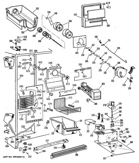 42 ge profile refrigerator parts diagram - Wiring Diagram