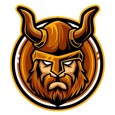 head viking , mascot esports logo vector illustration 5076537 Vector ...