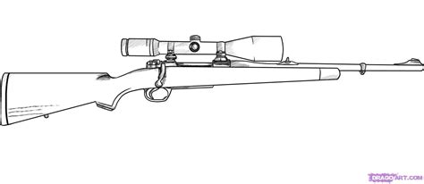 Sniper Rifle Drawing