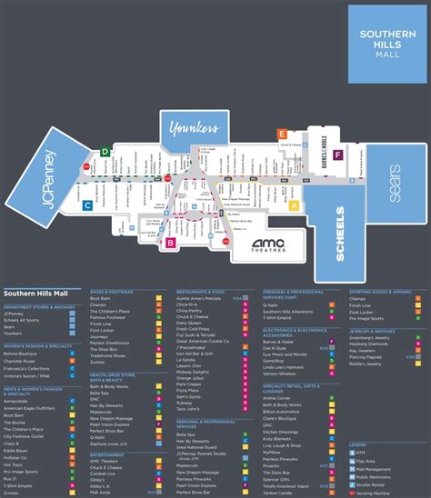 South Hill Mall Map - California southern Map