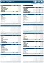 Free Budget Spreadsheets and Budget Planners for Excel - Spreadsheet123