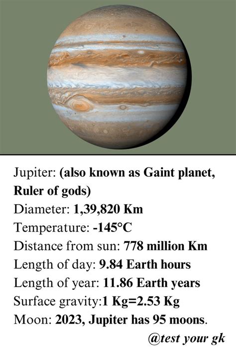 Facts about Jupiter | Jupiter facts, Facts, Jupiter