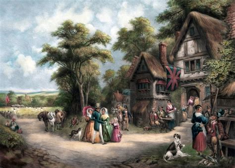 Village Life Painting Free Stock Photo - Public Domain Pictures