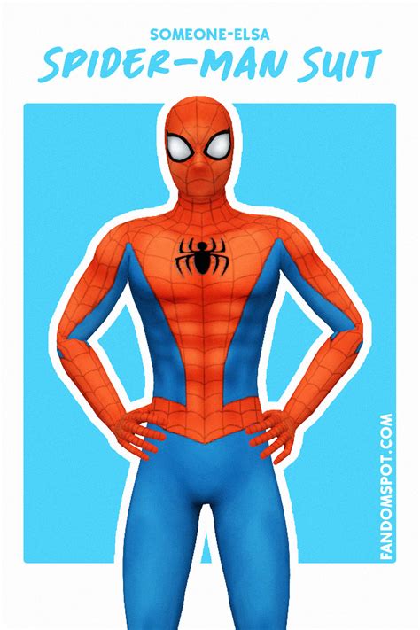 Spider-Man Suit and Mask by someone-elsa (TS4 CC) in 2024 | Sims 4 ...