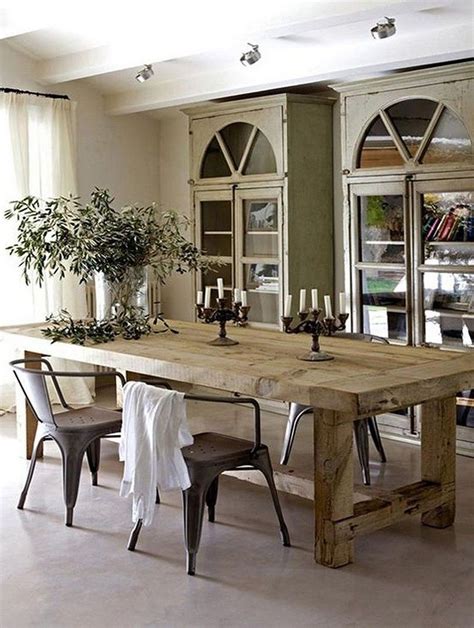 30+ Rustic Dining Room Decoration Ideas That Inspire You | Farmhouse dining room table, Rustic ...