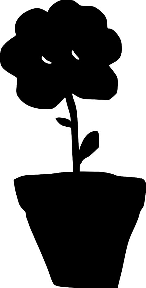 SVG > vintage pot plant - Free SVG Image & Icon. | SVG Silh