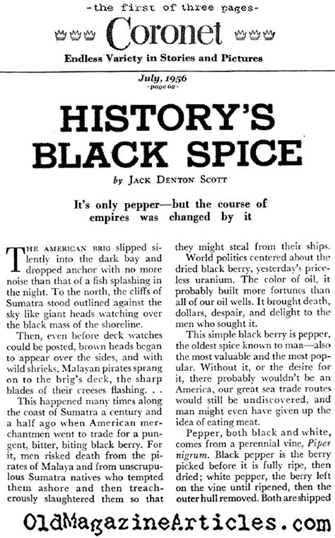 BRIEF HISTORY OF PEPPER IN AMERICA,AMERICAN BUSINESS IN THE PEPPER ...