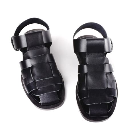 FISHERMAN SANDALS FLAT | BLACK - Crossroads Footwear