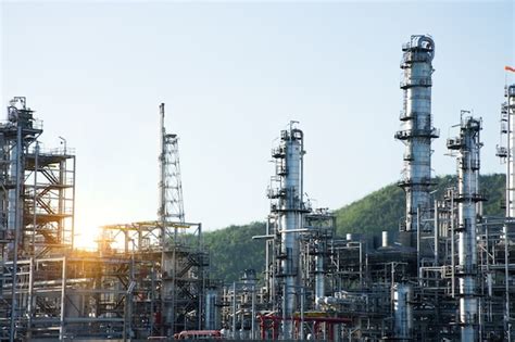 Premium Photo | Oil refinery plant.