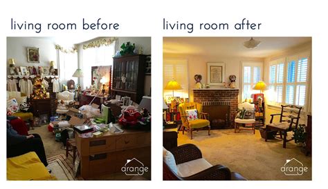 Declutter Living Room Before And After | Baci Living Room