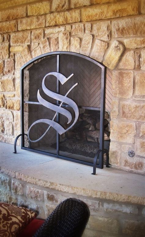 Custom Metal Fireplace Screen by GARZAMADE LLC | CustomMade.com