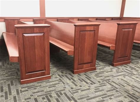 All Wood Benches | Quality Built Courtroom Benches | Sauder Courtroom