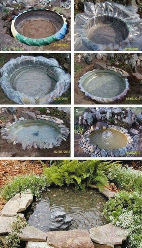 35 Erstaunliche Ideen für Springbrunnen im Garten | Diy garden fountains, Diy pond, Garden projects