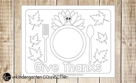 Thanksgiving Placemat Coloring Page - Barry Morrises Coloring Pages