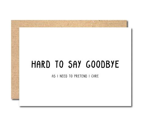 Funny Leaving Card Messages For Boss - Printable Templates