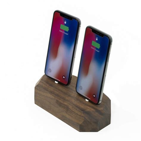 Iphone Charging Station Wooden Charging Organizer Desk - Etsy