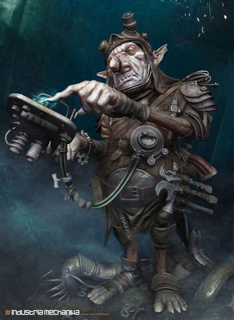 steampunk goblin Character Modeling, Character Portraits, Fantasy ...