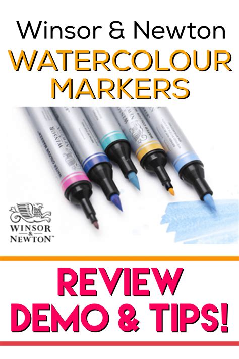 Winsor & Newton Watercolour Markers Review, Demo & Tips | Winsor and ...