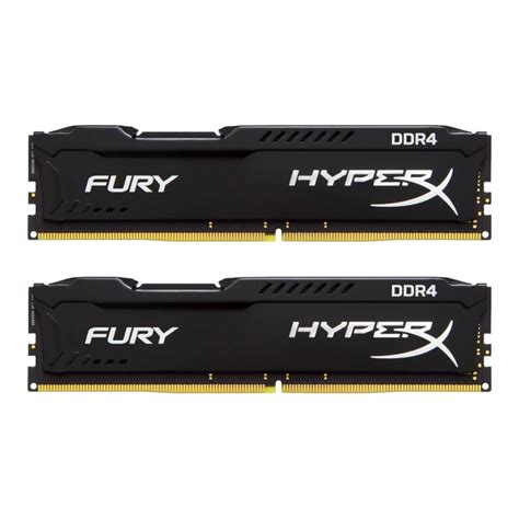 16GB (8GBx2) DDR4/2400 RAM PC (แรมพีซี) KINGSTON HyperX FURY BLACK (HX424C15FB2K2/16)