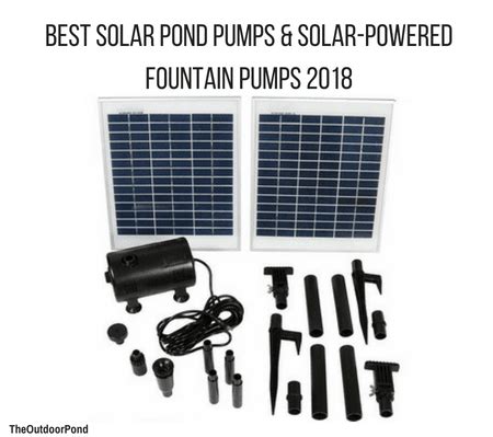 10 Best Solar Pond Pumps and Solar Powered Fountain Pumps (2019 Review)