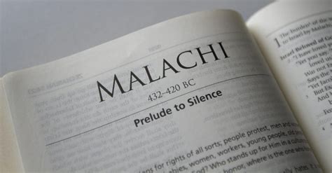 Bible Study Helps: Malachi - CultureWatch