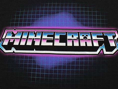 Neon Minecraft Logo