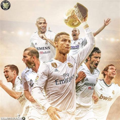 the real madrid players are holding up their trophy in front of an ...