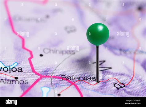 Batopilas pinned on a map of Mexico Stock Photo - Alamy