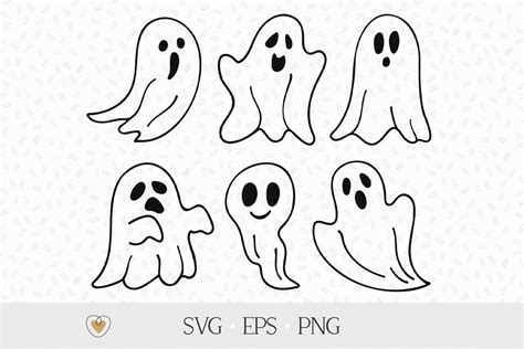 Ghost svg Bundle, Cute ghost svg, Halloween svg, Ghost png By Pretty ...