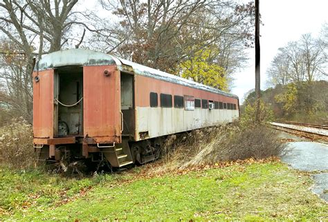 Abandoned Passenger Car Parked Off To Siding At West Barnstable ...