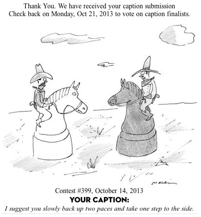 On Being a Finalist in The New Yorker's Cartoon Caption Contest - Mockingbird