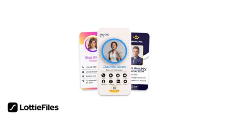 Interactive Digital Business Cards by Rajarshi Mitra - LottieFiles